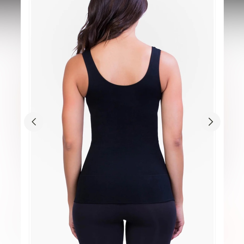 Mother Tucker® Scoop‎ Neck Black Compression Tank Top - Picture 2 of 6